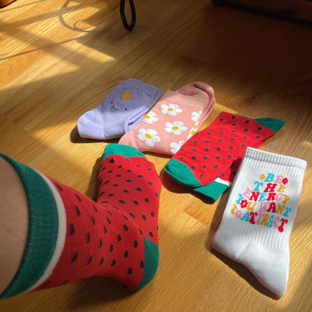 Watermelon Graphic Socks